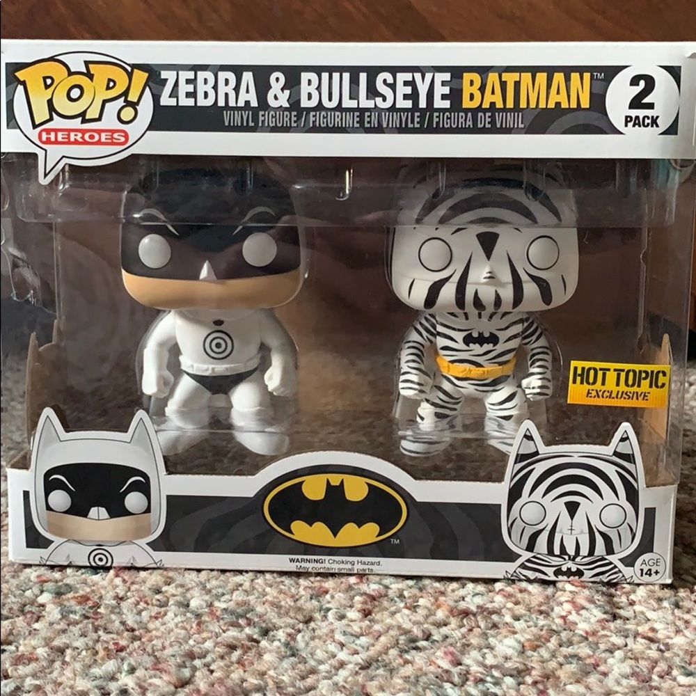 Zebra and Bullseye Batman Funko Pop 2 Pack